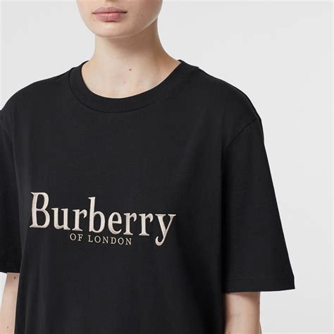 embroidered archive logo cotton t-shirt burberry|Burberry Limited.